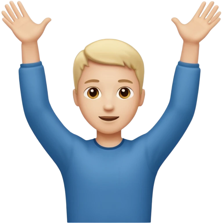 A person with the arms opened and extended emoji