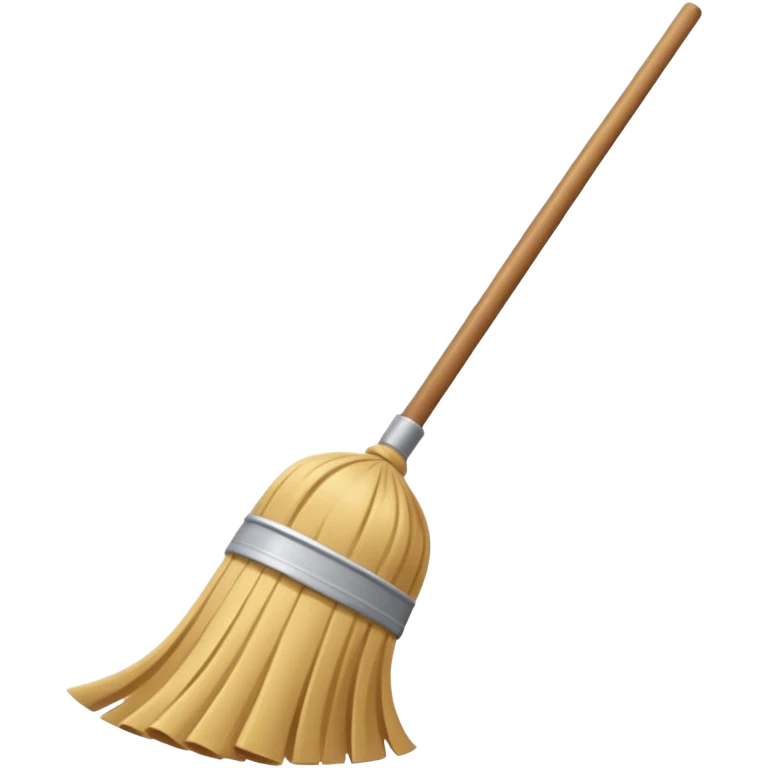 create a broom emoji sweeping dust emoji