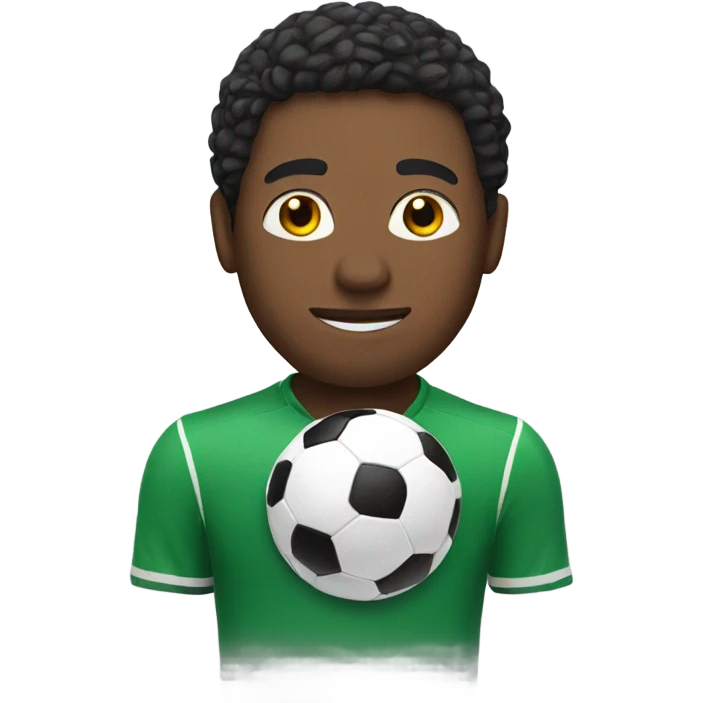 Michael with a soccer ball  emoji