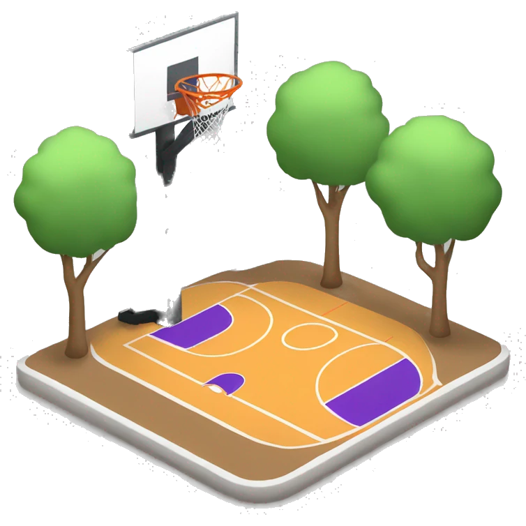 Basketball playground emoji