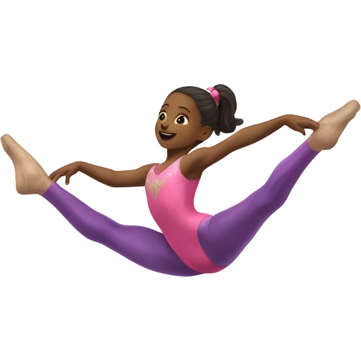 girl doing gymnastics emoji