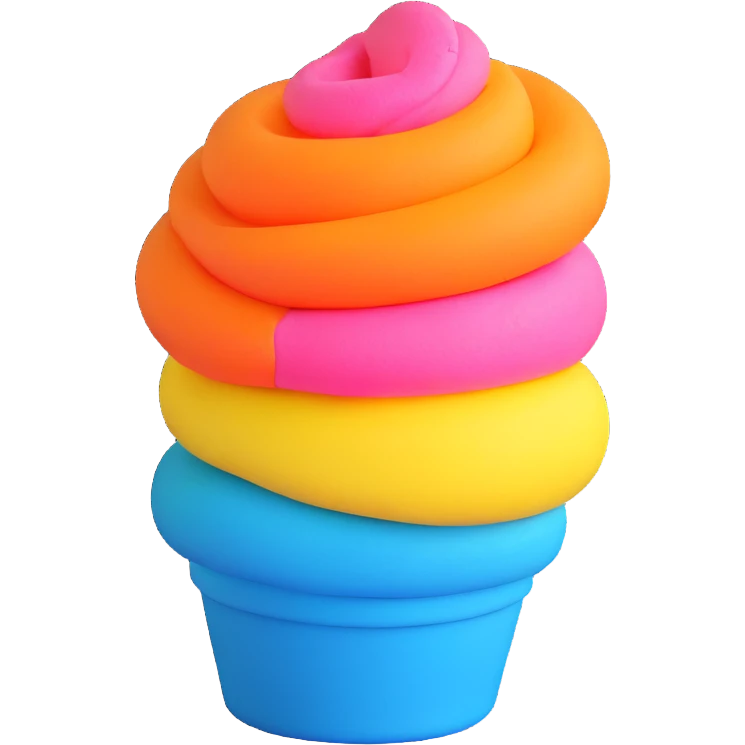 creative Play-Doh creation emoji