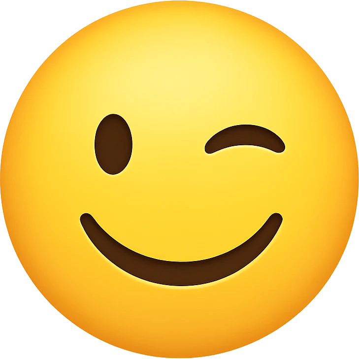 winking face emoji emoji