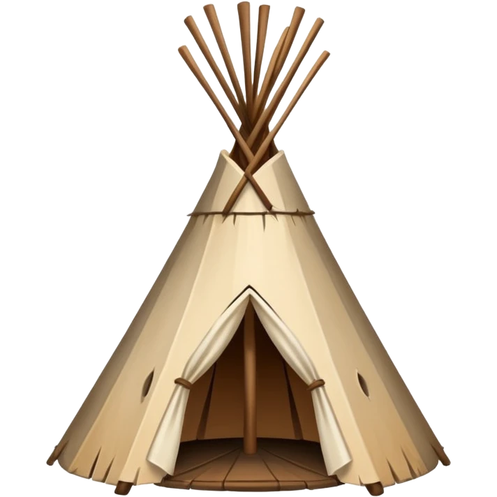 Bark wigwam emoji