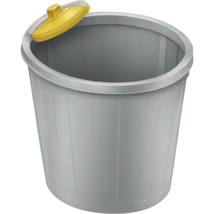 trash can with bell emoji