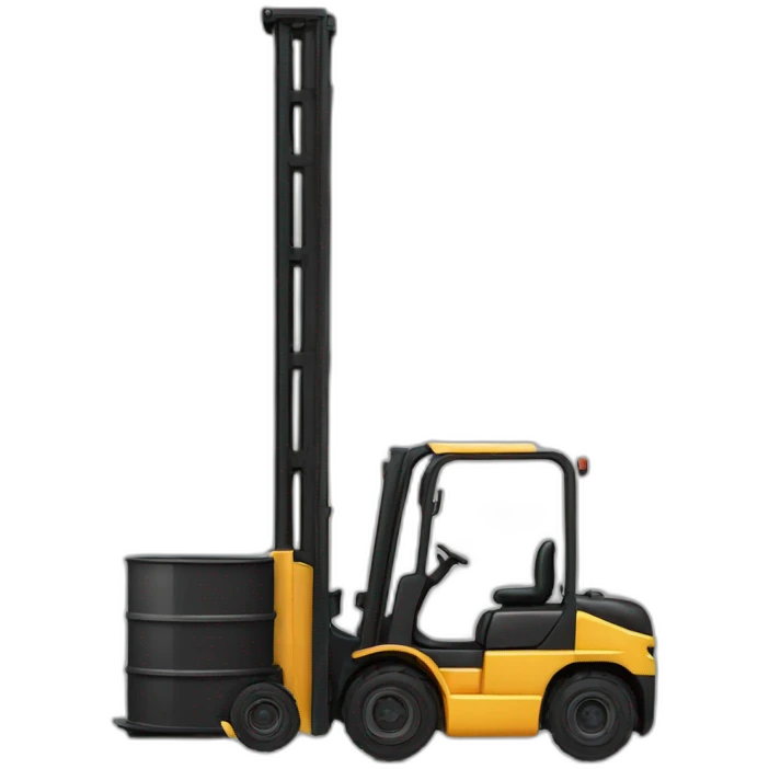 sexy black forklift emoji