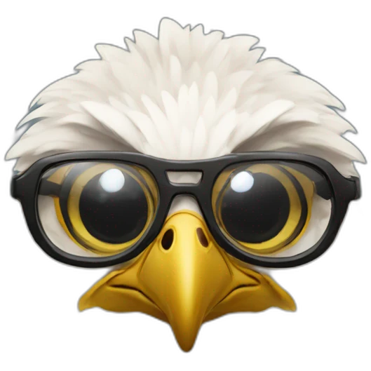 falcon with glasses emoji