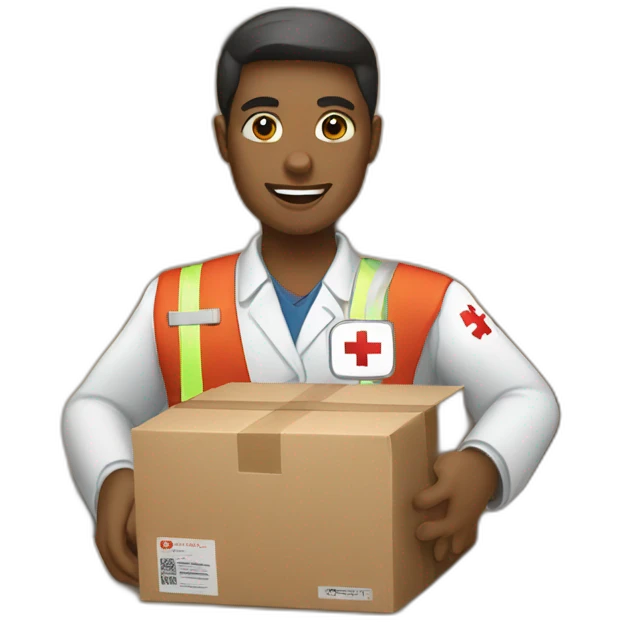 Red cross logistics emoji