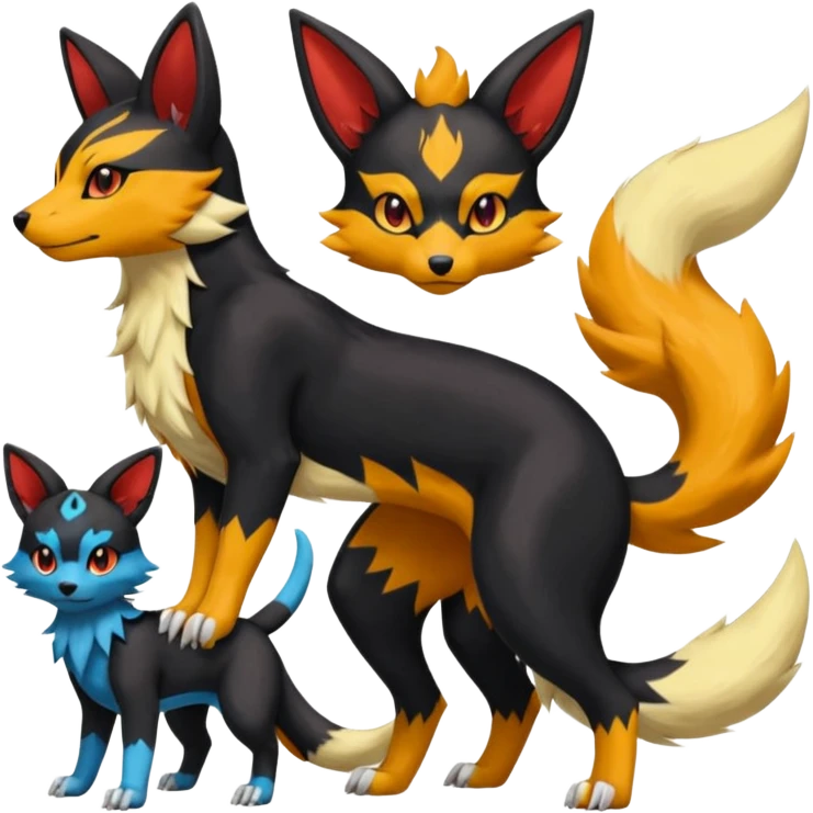 
Houndour-Torracat-Umbreon-
Salandit-Fennekin-Fakémon-Digimon-fusion (full body) emoji