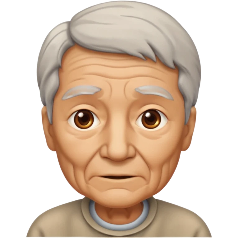 Monocular old emoji