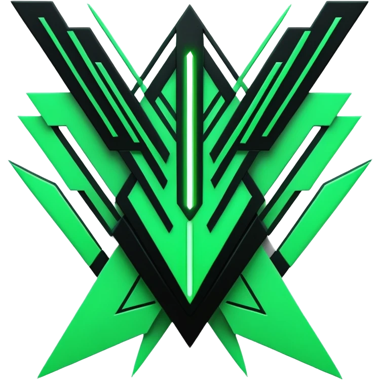  Black And Green Cyber Aesthetic Deco emoji