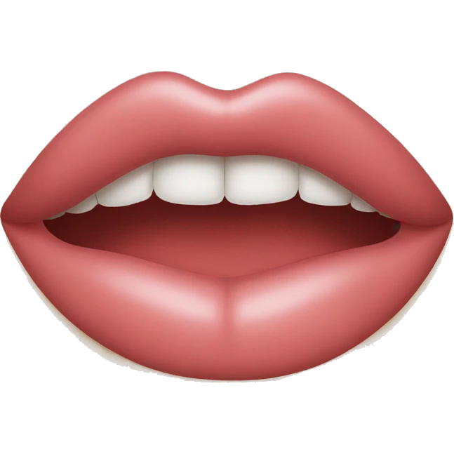 pressing lips together emoji