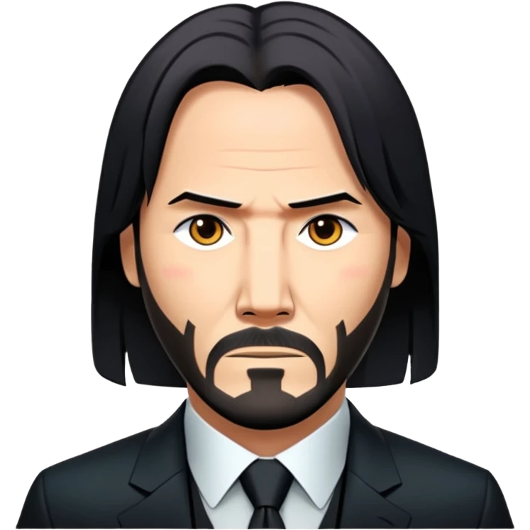 Elinde silah tutan jon wick emoji