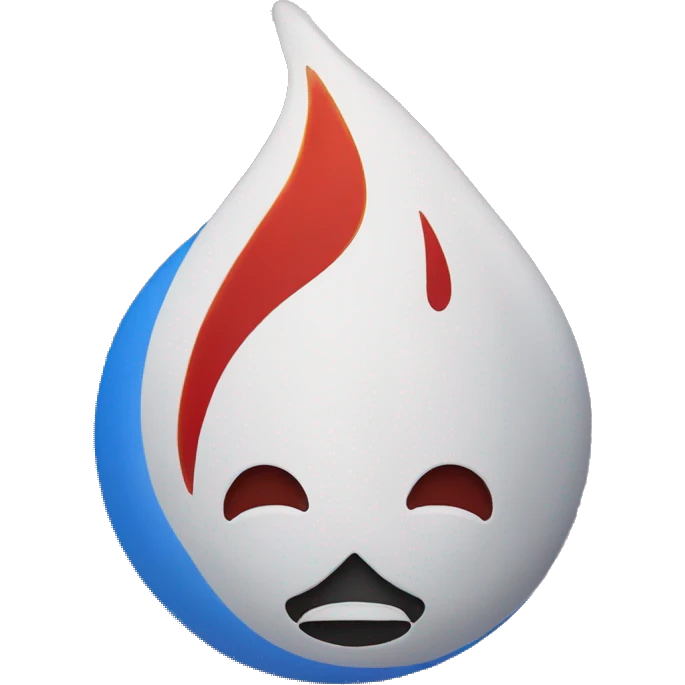 flamme bleu blanc rouge emoji