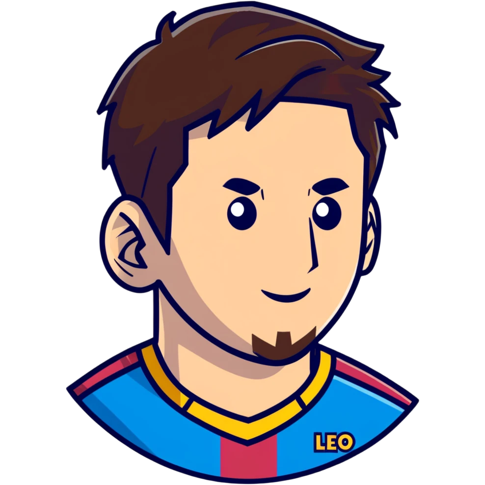 Leo Messi face emoji