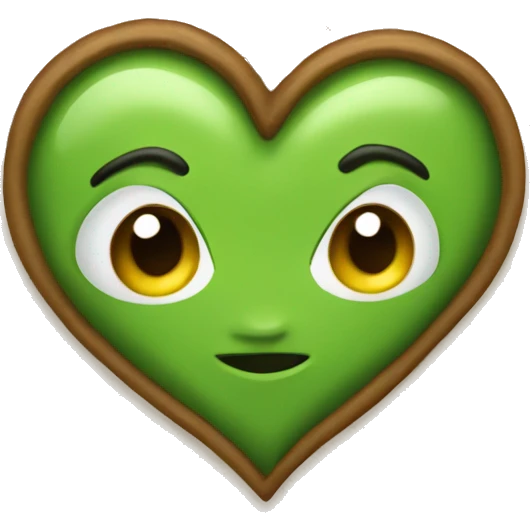 Pistaccio heart emoji