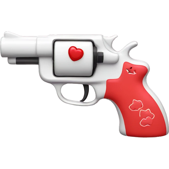 Hello kitty themed toy gun emoji