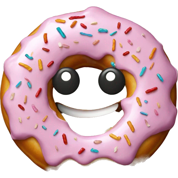 smiling donut emoji