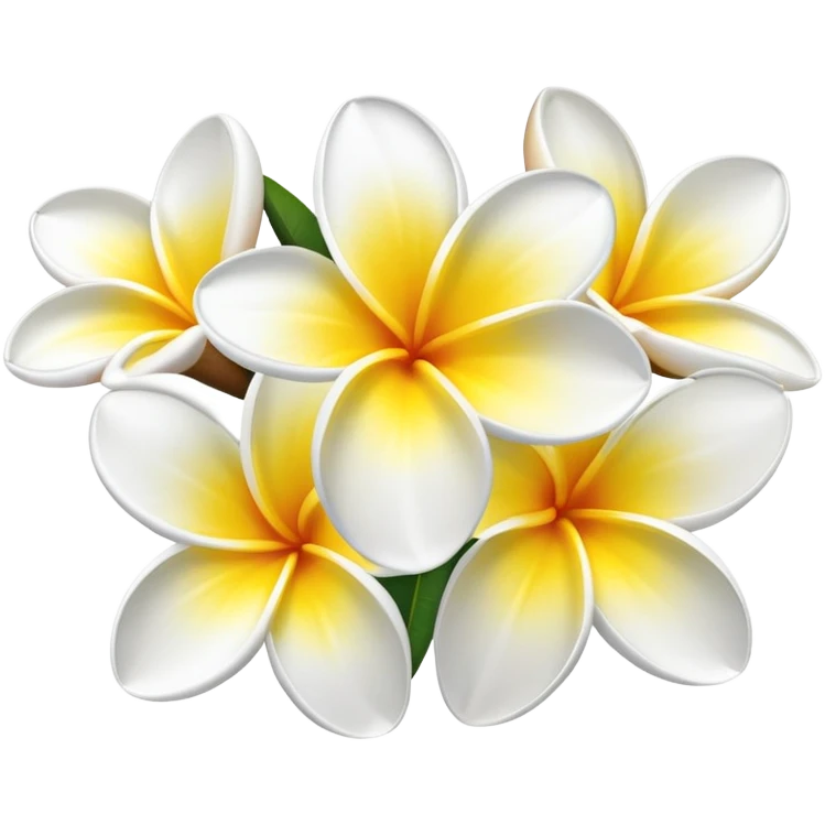 Frangipani flower  emoji