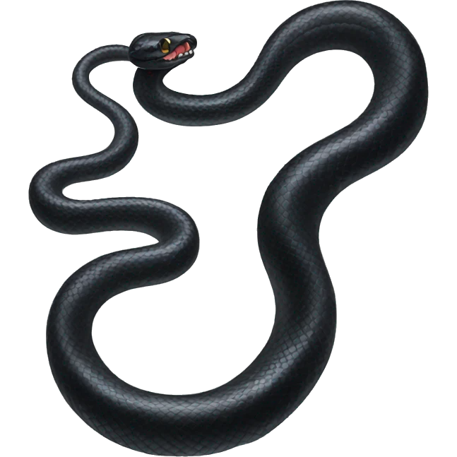 black snake emoji