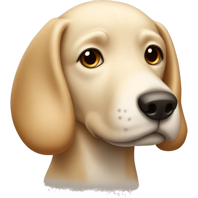 beige dog with head tilted emoji