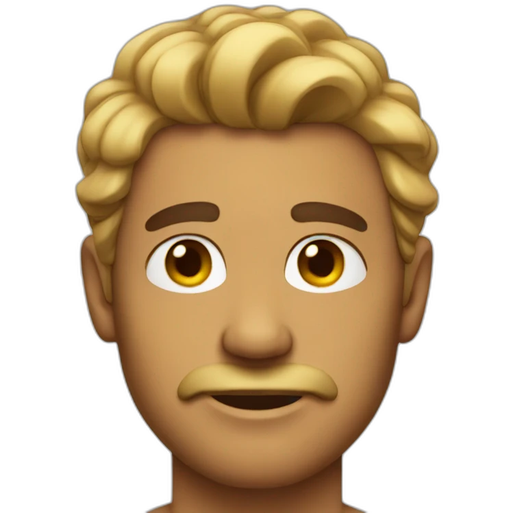 man with chest hair emoji