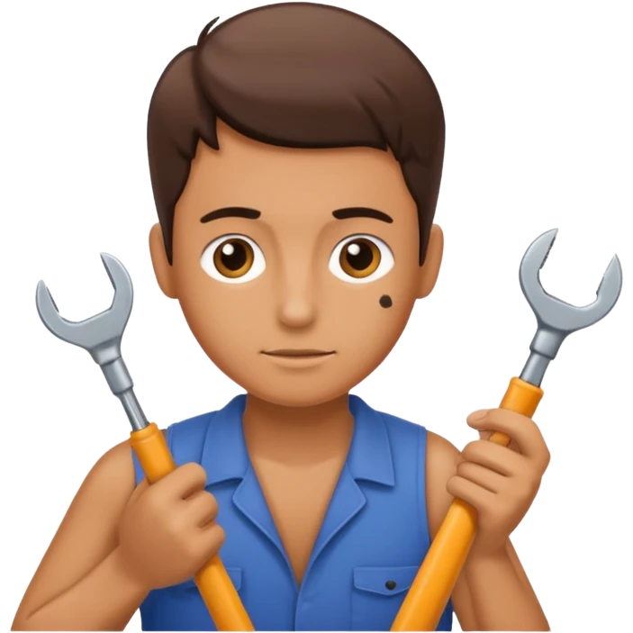 person Repairing a tool emoji