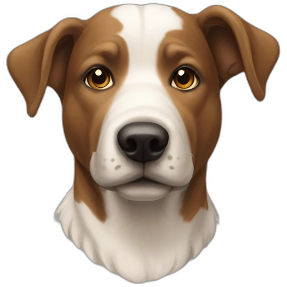 Chien sur une vache emoji