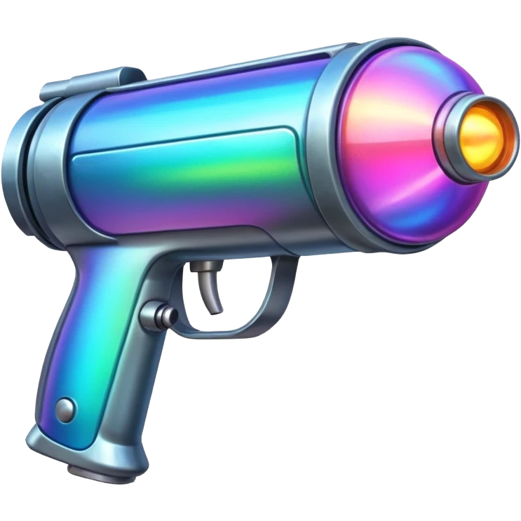 colorful plasma ray gun emoji