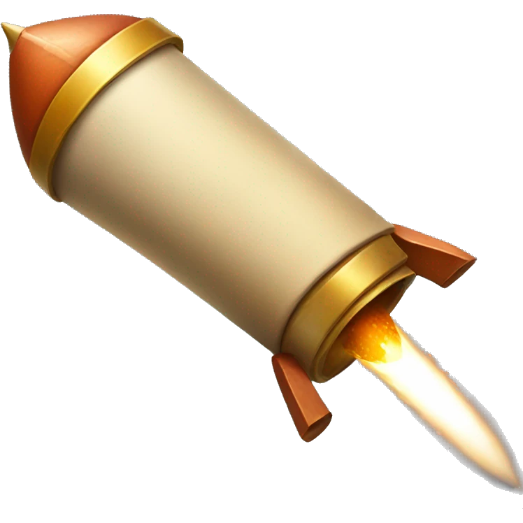 scroll on rocket emoji