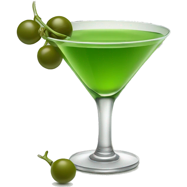 green martini with olives emoji