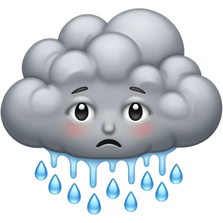 stormy cloud crying and sad
 emoji