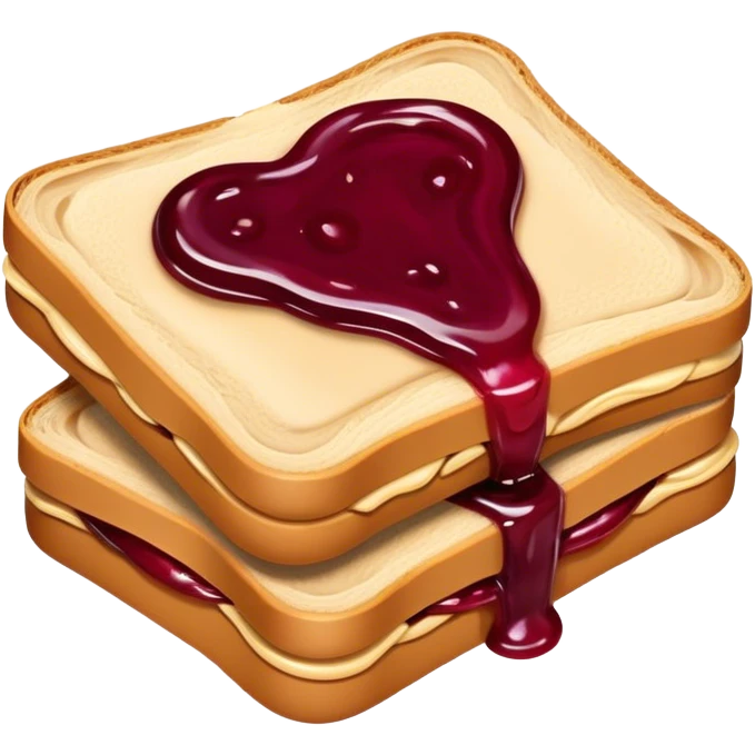 Peanut butter jelly sandwich  emoji