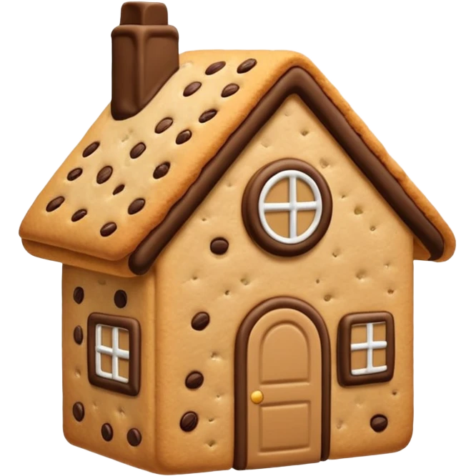 house made of cookies emoji