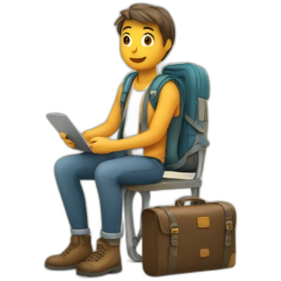 traveler-sitting emoji