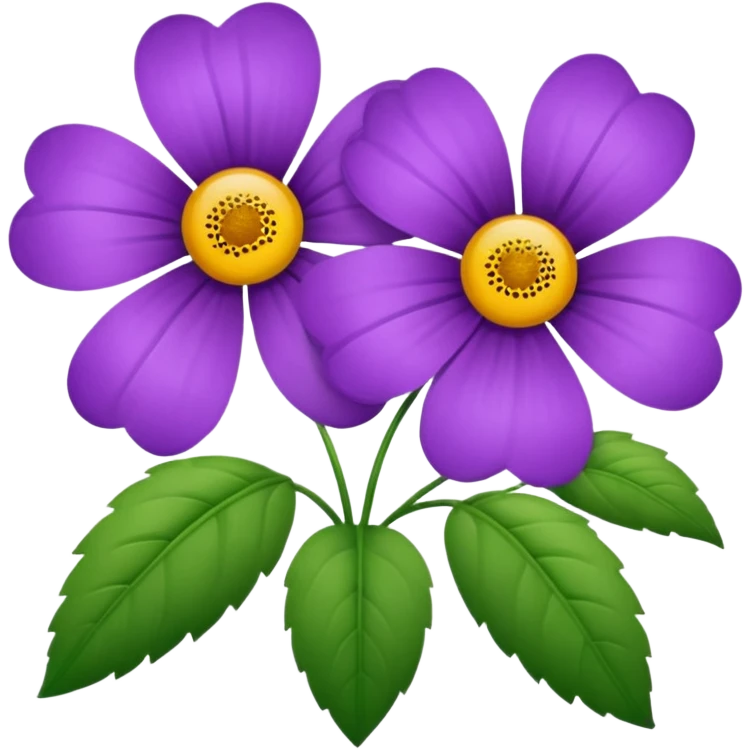 Purple flowers emoji