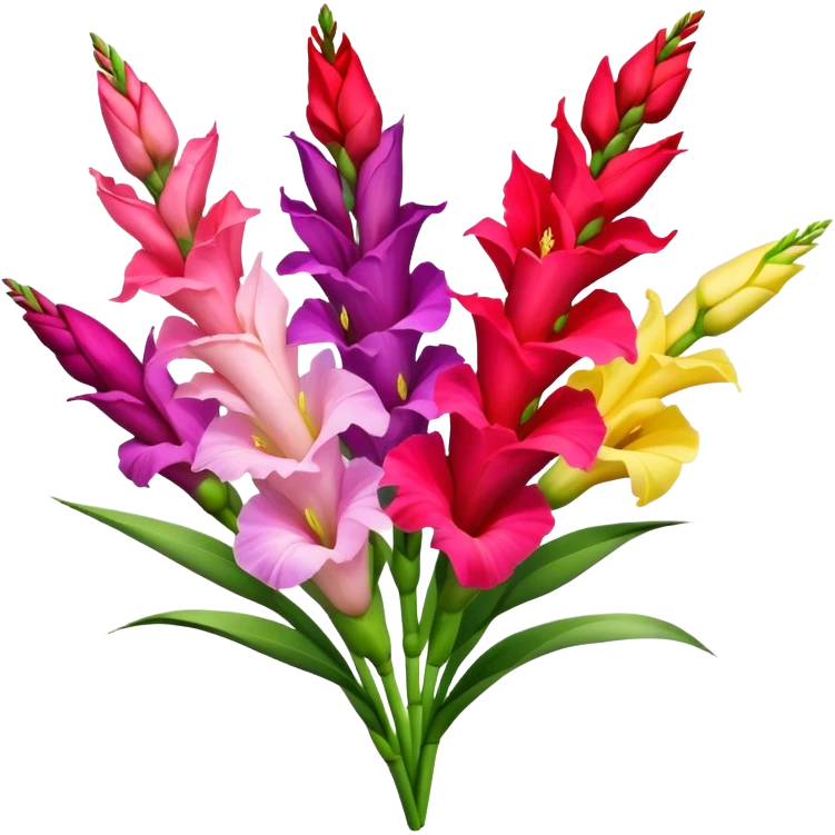 Gladiola bouquets emoji