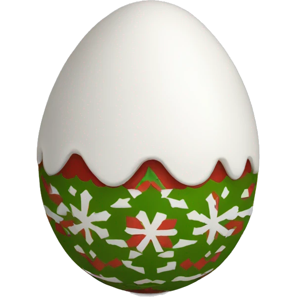 Christmas egg emoji