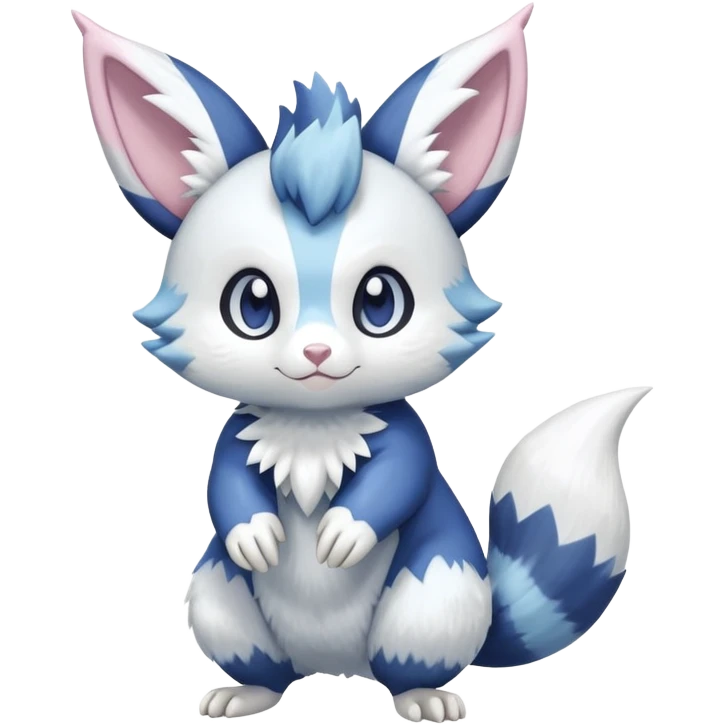 Shiny Pastel Furret-Meowstic-Zangoose-Hybrid (Full body) emoji