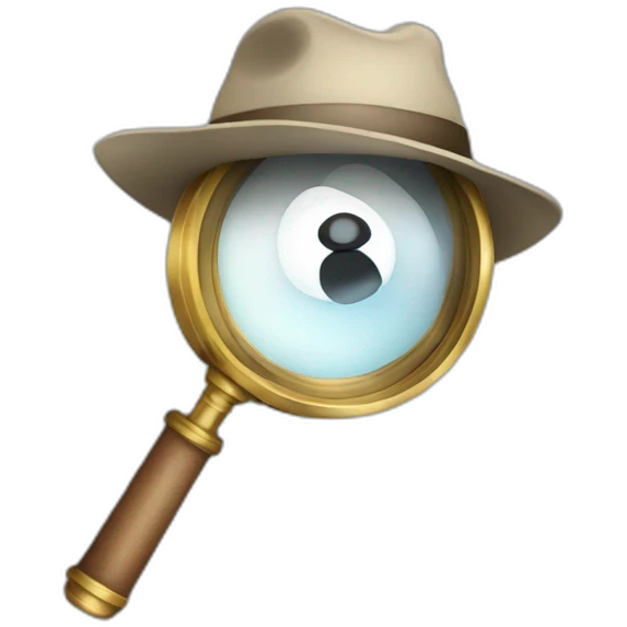 detective magnifying glass emoji