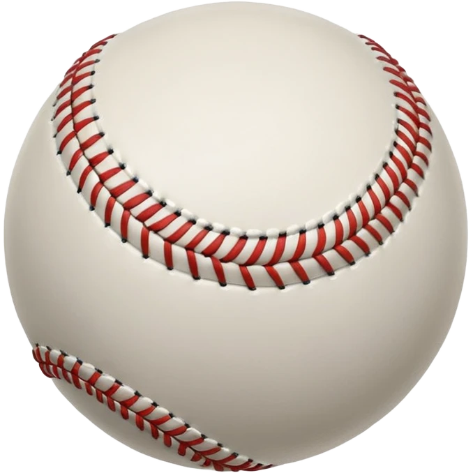 curveball, white baseball emoji