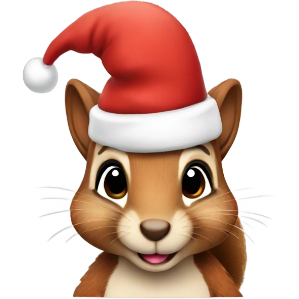 Christmas squirrel  emoji