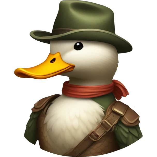 a strong masculine duck  emoji