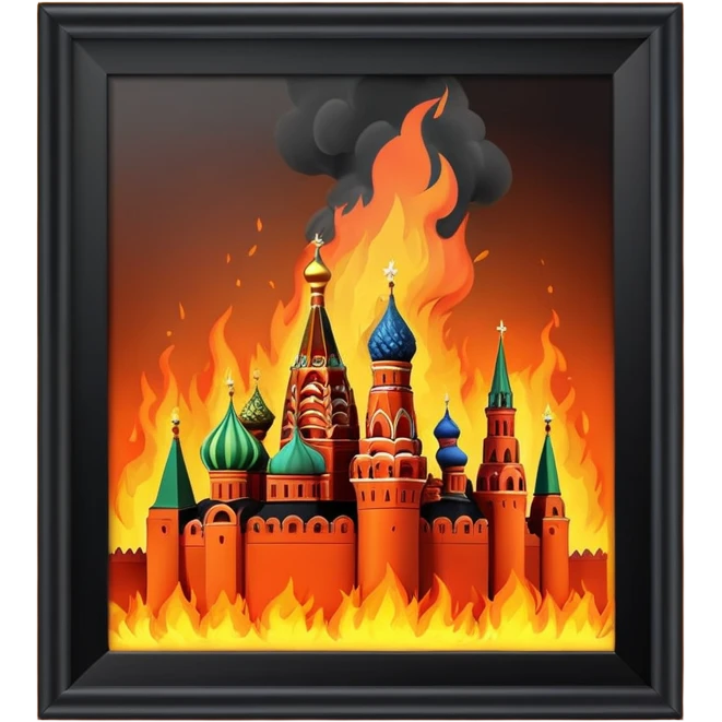 Kremlin is burning emoji