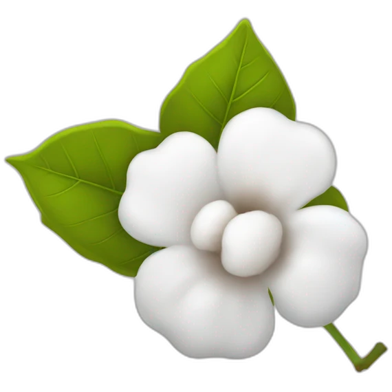 Cotton flower emoji