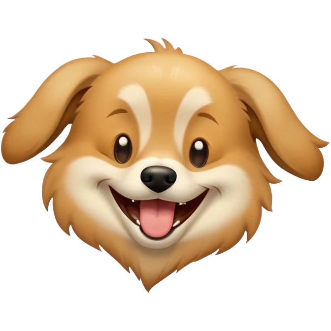 dog laughing emoji