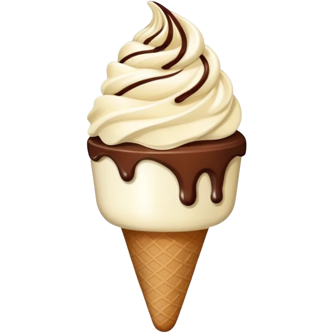 Hazme uno de un helado comiéndose a un mono emoji