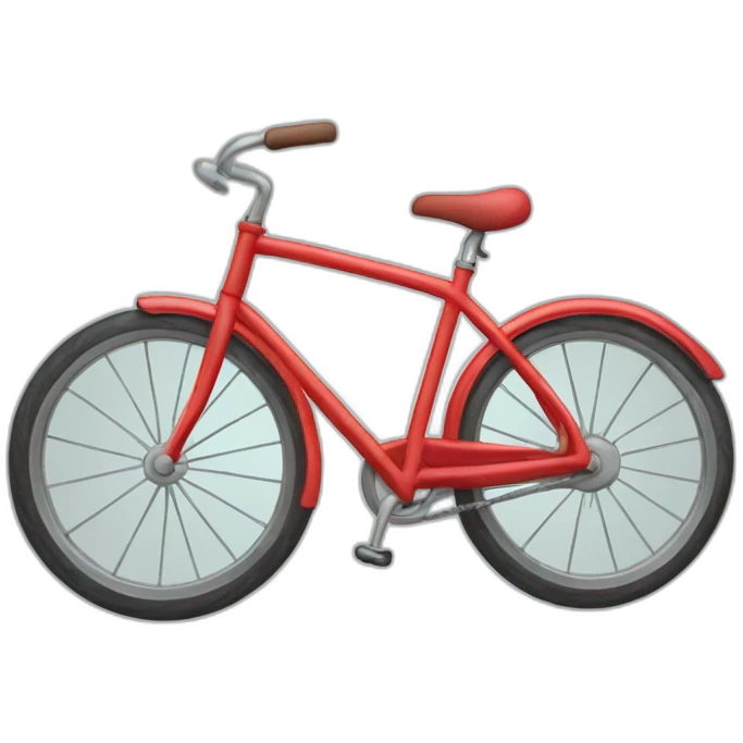 red bike wheeling emoji