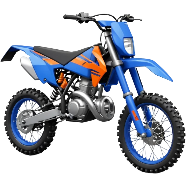 Blue dirt bike 85cc ktm emoji