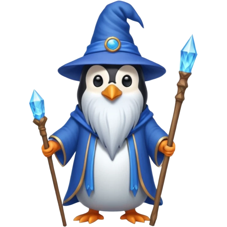 Penguin Wizard emoji